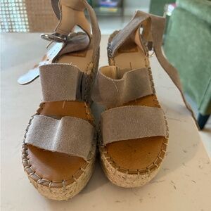 Dolce Vita Stylish Gray Espadrille Sandals